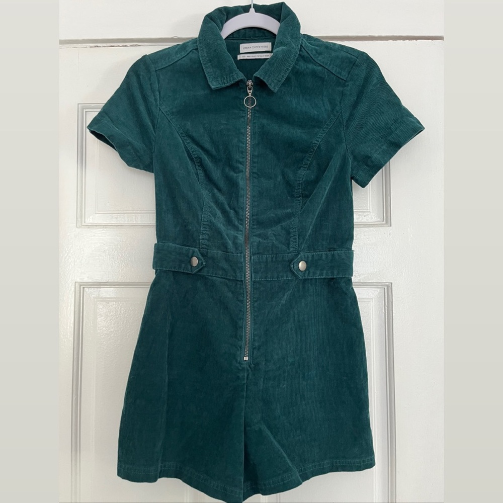 Urban Outfitters Green Corduroy Jumpsuit